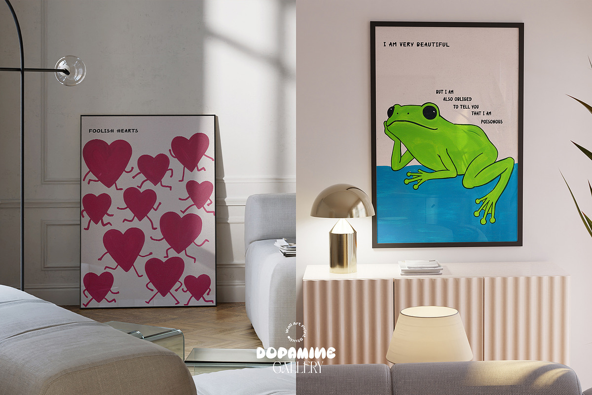 Dopamine Gallery – 100 Poster Bundle, a Graphic by Wall Art Print Studio (Photo 48 of 55)