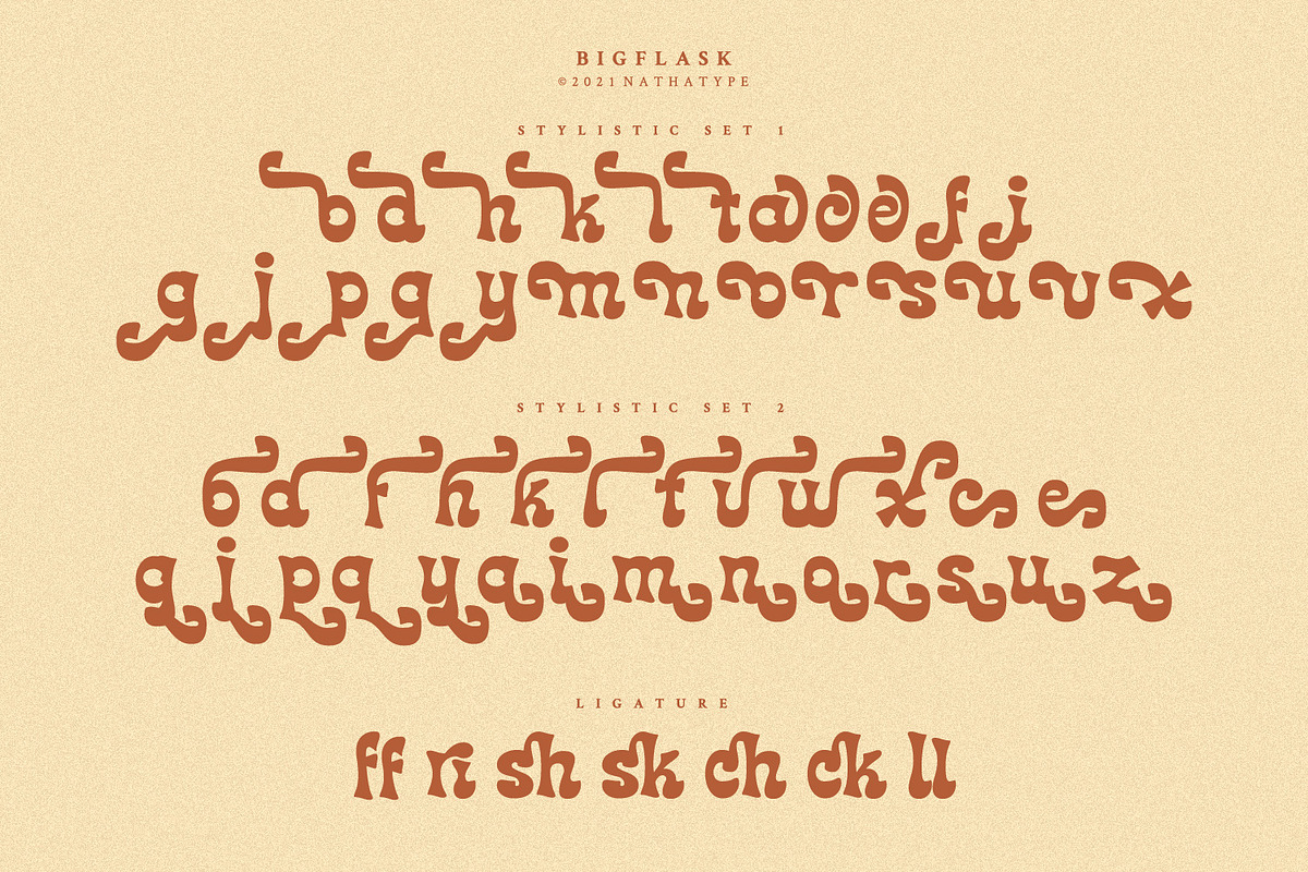 Big Flask, a Script Font by Vintage Division (Photo 8 of 10)