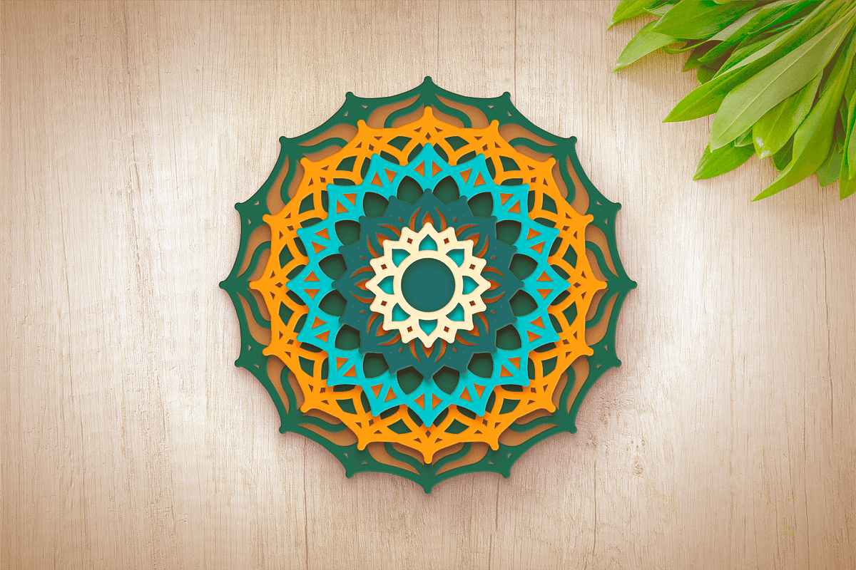 3D Dahlia Flower Design - Cut Files, an Object Graphic by Arshad Ali (Photo 8 of 8)