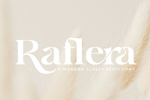 Raflera | A Modern Classy Serif Font