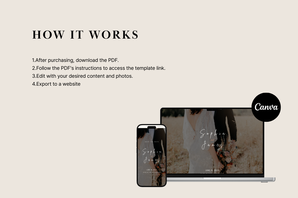 Modern Wedding Website Template, a Landing Page Template by batang (Photo 4 of 5)