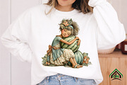 Watermelon Girl Clipart, an Illustration by Craft Nest (Thumbnail 6 of 12)