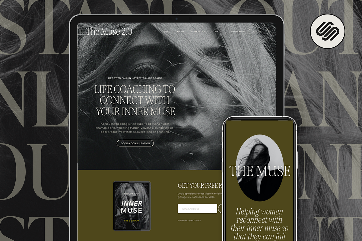 Luxury Squarespace Website Template