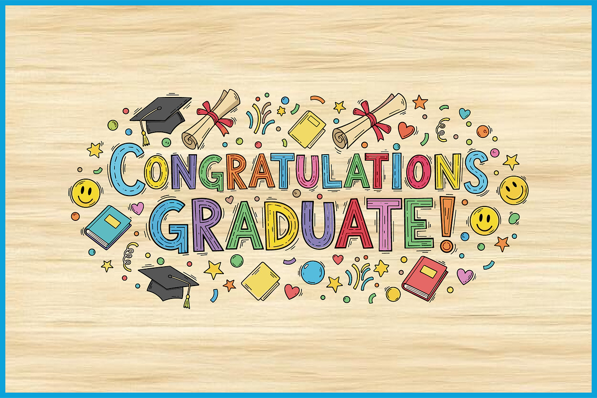10 Graduate Celebration Graphics Set, an Education Illustration by Artivon (Photo 5 of 11)