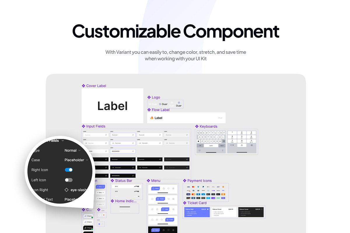 Duar - Event Mobile App UI Kit, an UI Kit Template by pickolabstudio (Photo 4 of 6)