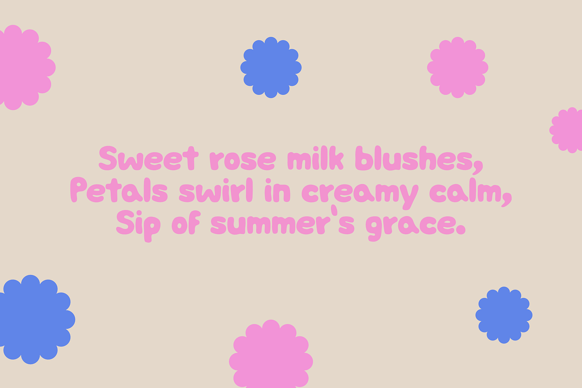 Rose Milk - A janky new display font, a Sans Serif Font by Abrahamic Design (Photo 3 of 5)