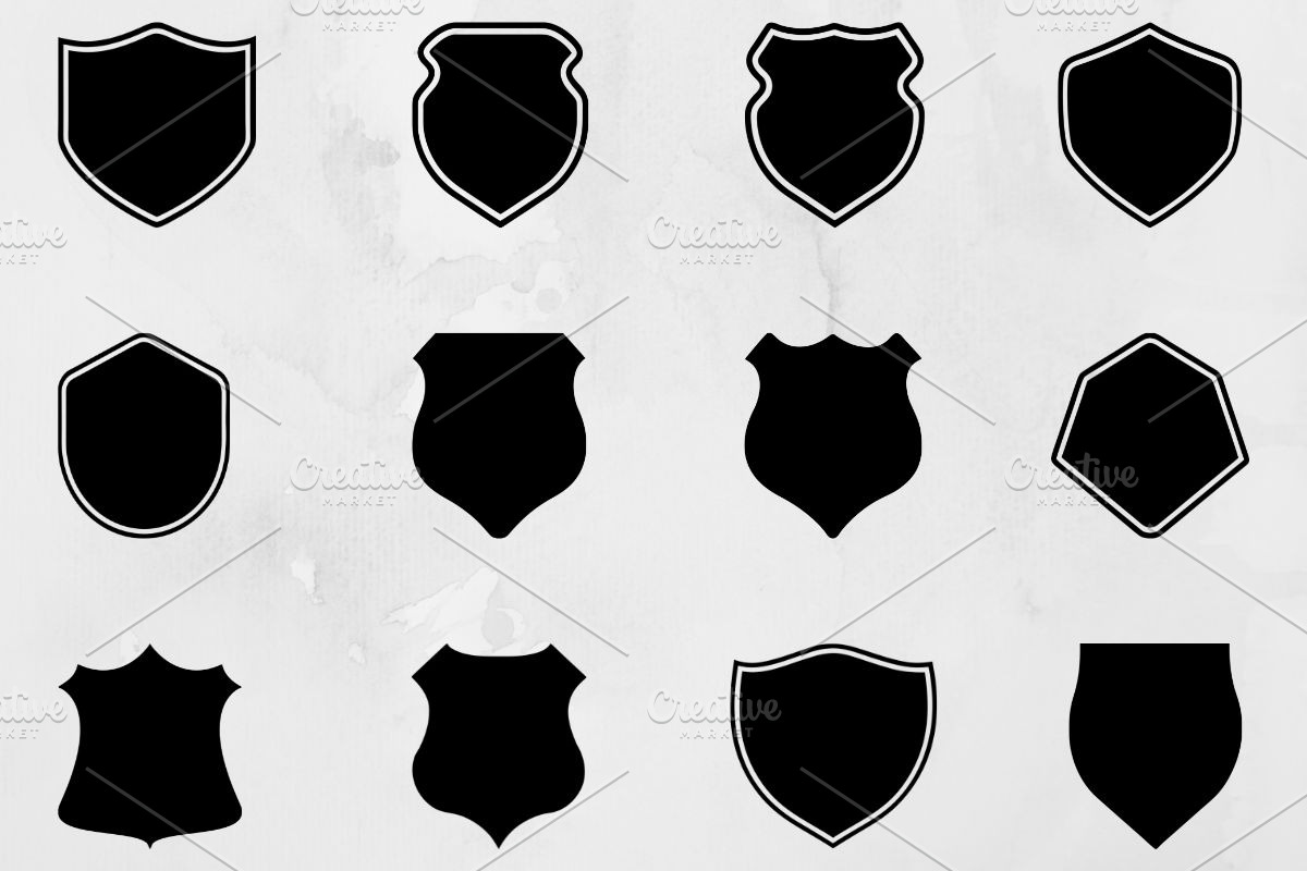 Badge Silhouette SVG, an Object Illustration by newminddesign (Photo 1 of 3)