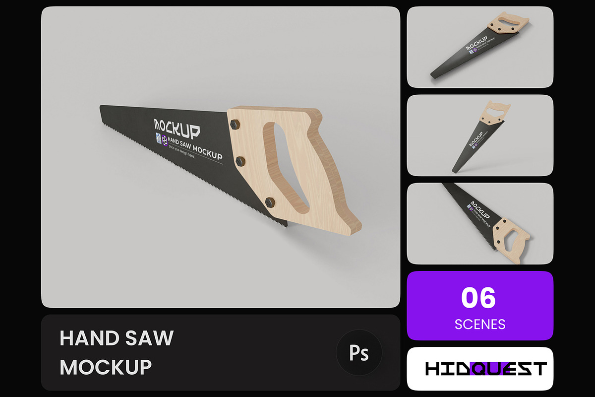 Hand Saw Mockup, an Illustration by hiddemaru (Photo 1 of 4)