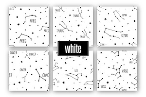 24 CONSTELLATION Seamless Patterns