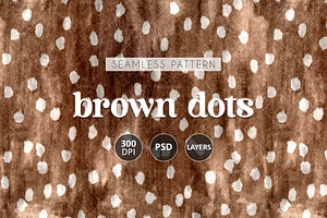 Bambi Print with Brown Dots