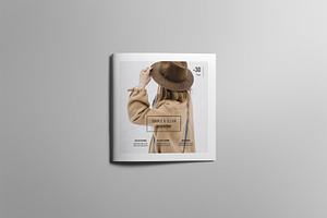 Minimal Square Magazine Template IV