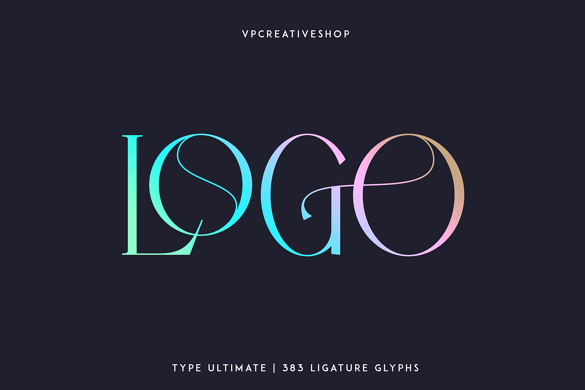 Type Ultimate - serif logo font, a Serif Font by VP Fonts (Photo 8 of 24)