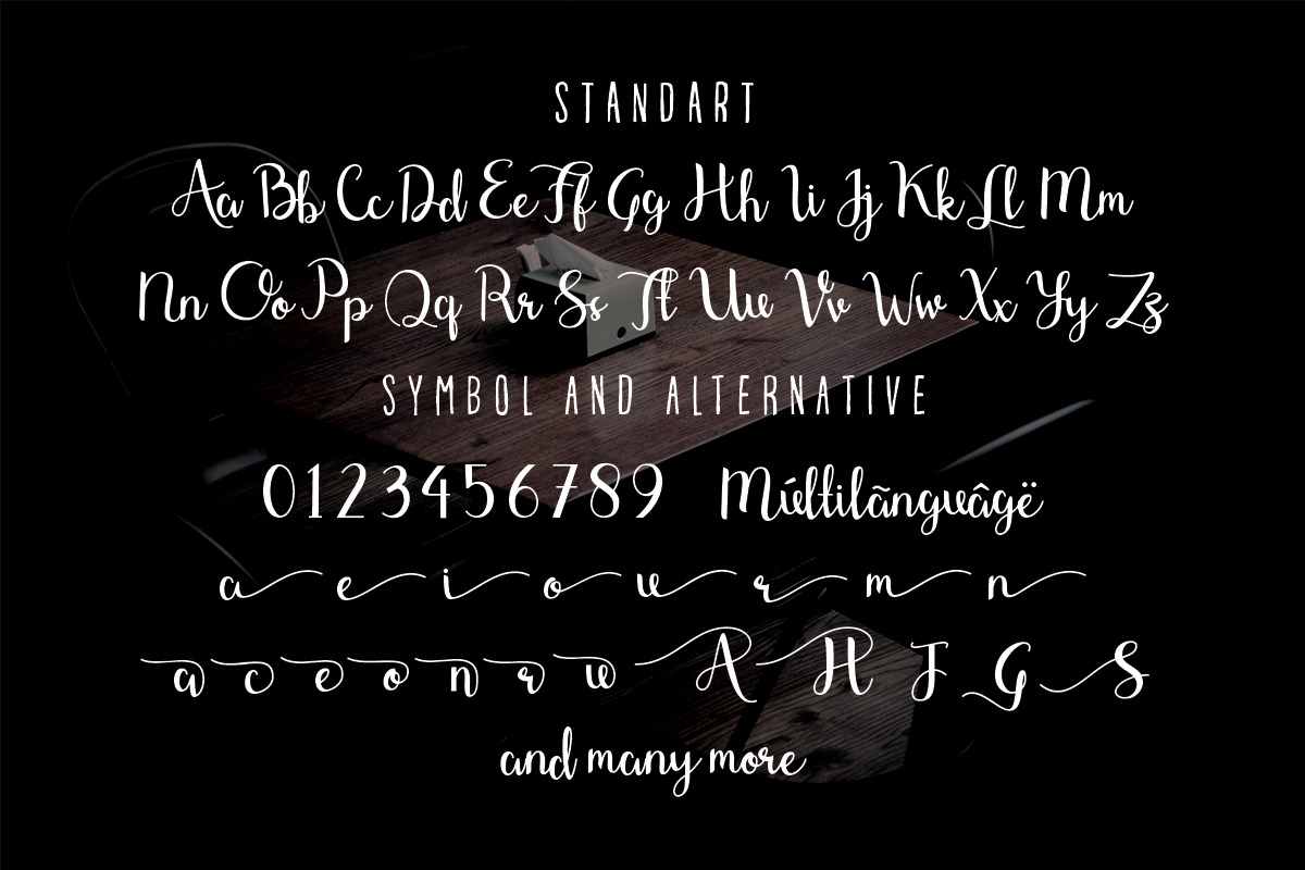 Shefilla - Script Font preview 6