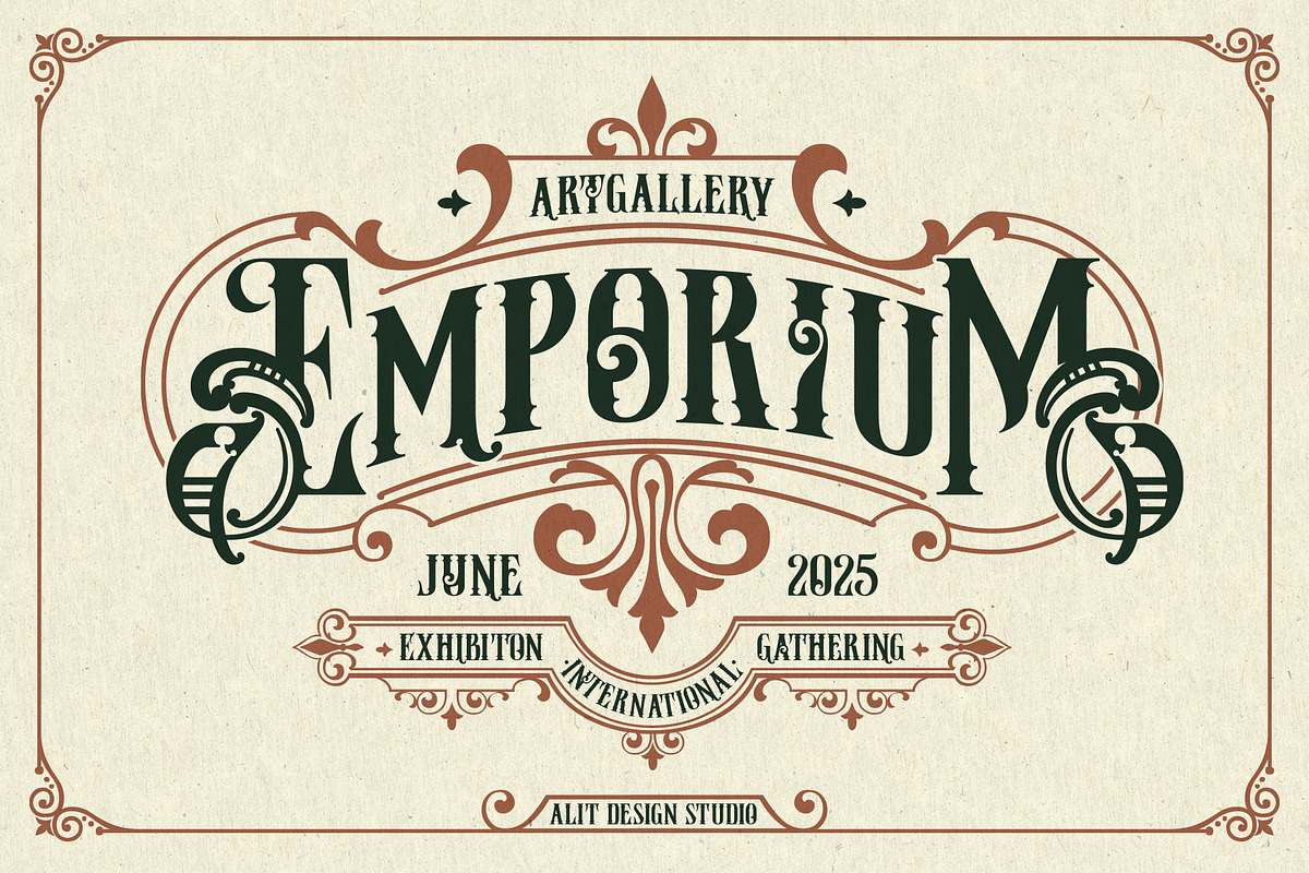 Jamesoon Victorian Typeface, a Serif Font by alit design (Photo 3 of 17)