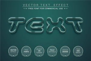 Dark Green - Editable Text Effect