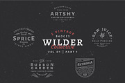 5 Vintage Badge Logos Vol 01 Part 1, a Branding & Logo Template by Wortfice (Thumbnail 1 of 8)