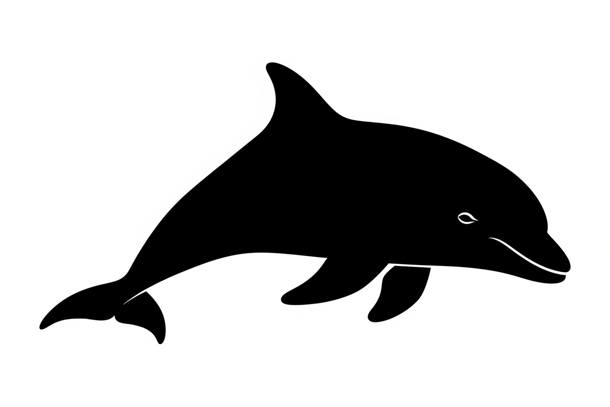 Dolphin Jumping Silhouette Vector bu, an Illustration by Designs_River (Photo 6 of 48)