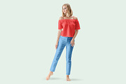 Women's Summer Clothing Mockup, a Shirt Mockup by PSD Market (Thumbnail 20 of 20)