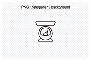 Weight Scale Icons Line Set, an Outline Icon by Designfour (Thumbnail 2 of 7)