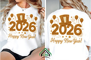 Faux Yarn Happy New Year 2026 PNG, an Illustration by Craft Nest (Thumbnail 4 of 7)