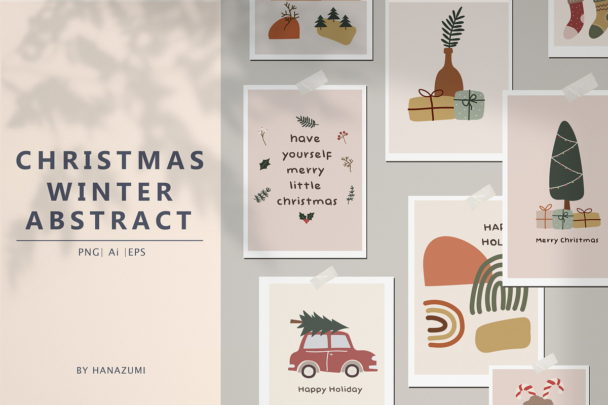 Christmas Winter BUNDLE, a Decorative Illustration by Hanazumi (Photo 2 of 20)