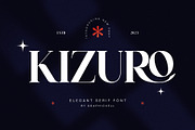 Kizuro Elegant Serif Font, a Serif Font by Graphicxell (Thumbnail 1 of 10)