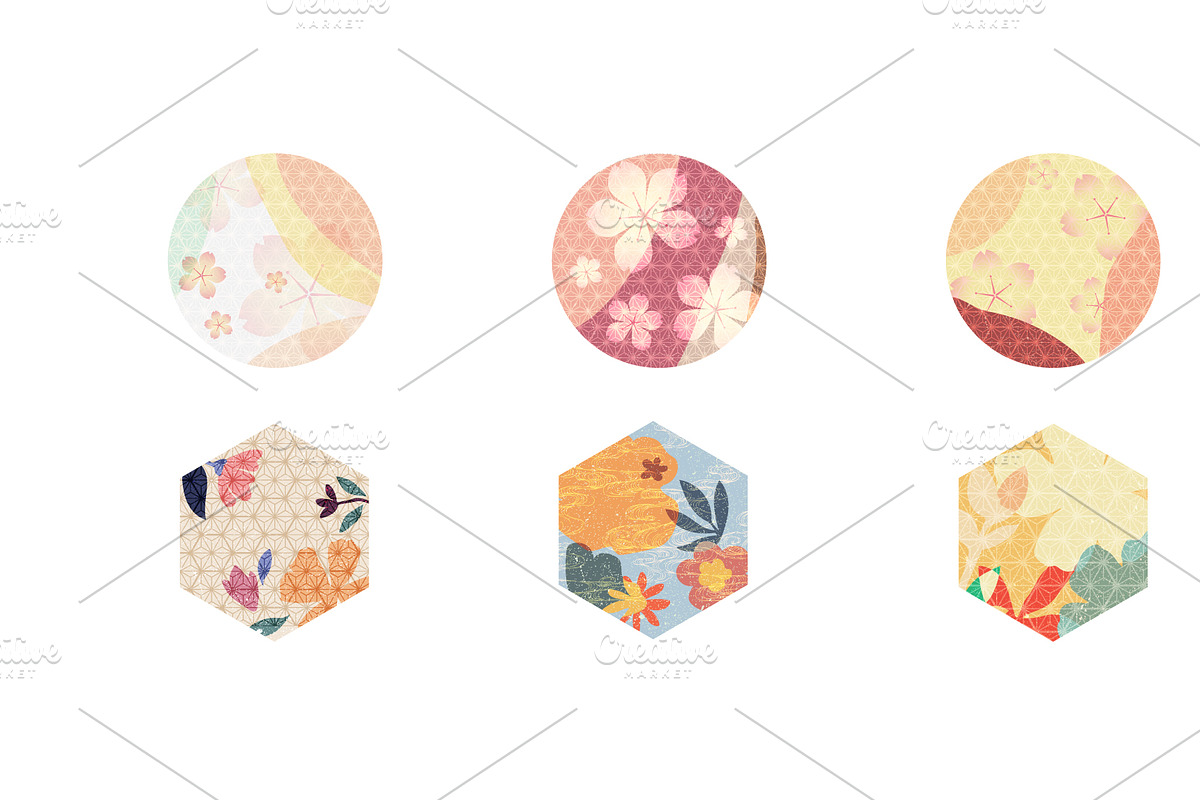 Abstract elements in Japanese style, an Object Graphic by marukopum (Photo 5 of 5)