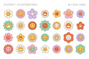 Groovy Hippie Collection, a Background Graphic by Martyshova (Thumbnail 3 of 16)