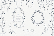 Vines Linear Clipart Kit, an Object Illustration by Sensual Art (Thumbnail 1 of 7)