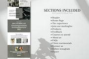 Floral Themed Canva Website Template, a Marketing Template by SociallyyCreative (Thumbnail 3 of 10)