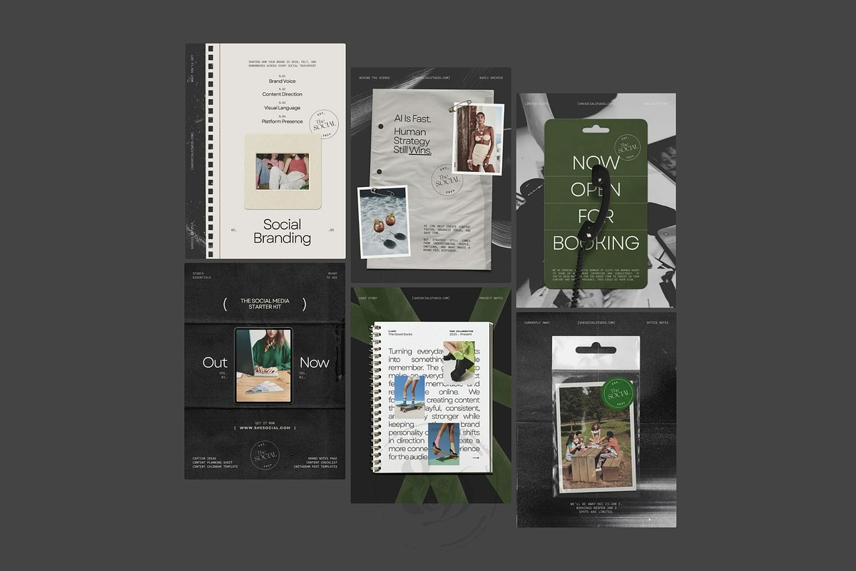 Black Canva Instagram Post Template, a Social Media Template by And Done Studio (Photo 5 of 8)