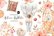 Watercolor Autumn Aesthetic, a Decorative Illustration by MayaNavits (Thumbnail 1 of 14)