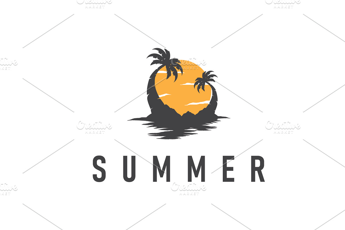 summer vacation beach summer logo, a Branding & Logo Template by Maylianaw28