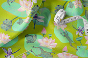 Frog Lotus Seamless Pattern, a Pattern Graphic by Oksana Dovhopol Art (Thumbnail 19 of 23)