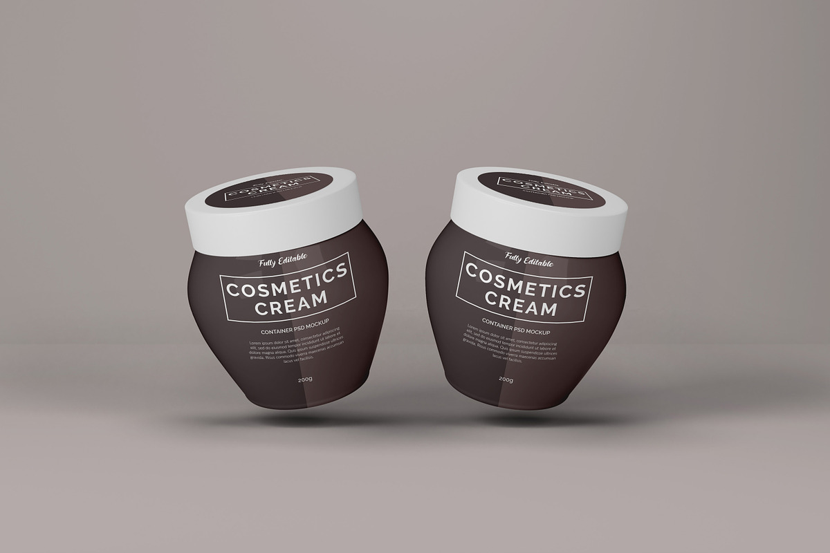 Cosmetics Cream Container Mockup, a Cups & Container Mockup by Modern Studio (Photo 13 of 14)