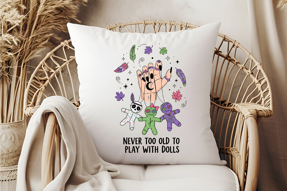 Never Too Old to Play with Dolls PNG, an Illustration by DreamCafeArt (Photo 6 of 6)