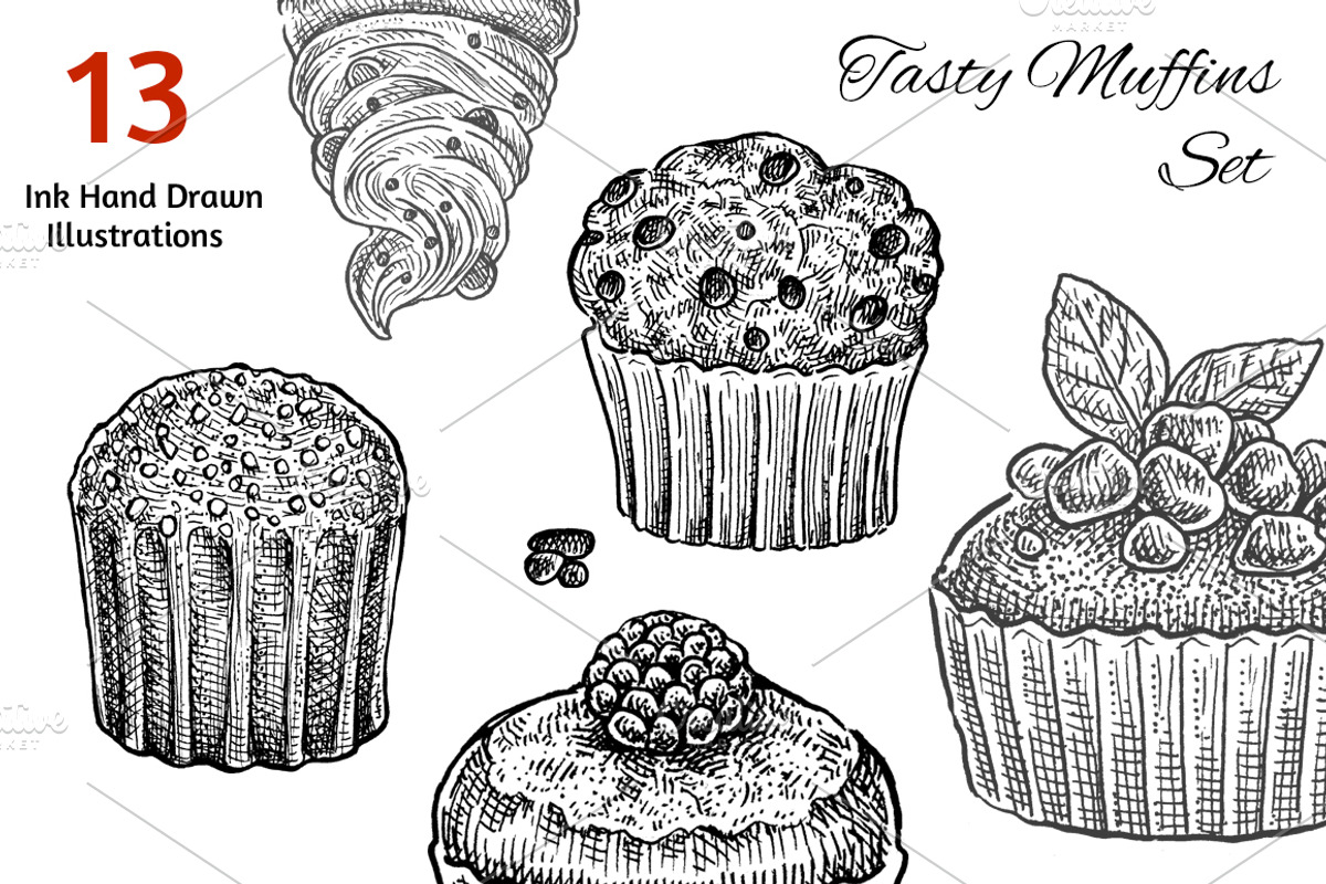 Muffins Collection, an Object Graphic by Eugenia Hauss Design (Photo 1 of 2)