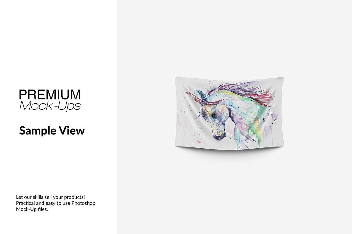 Tapestry Mockup - Many Sizes, a Mockup by mock-ups (Photo 6 of 14)