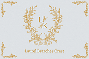 Laurel branches crest design, an Object Graphic by GraphicsByNaeem (Thumbnail 1 of 3)