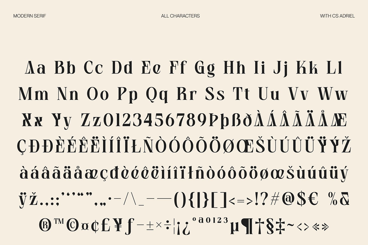 CS Adriel – Modern Serif Font, a Serif Font by Craft Supply Co. (Photo 8 of 8)