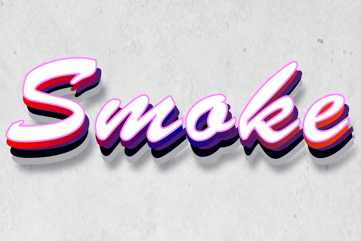 Smoke Text Effect, a Layer Style Add-On by CreativeShaper (Photo 2 of 2)