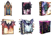 Watercolor Gothic Planner Lover, an Illustration by Designking (Thumbnail 4 of 5)
