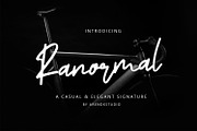 Ranormal Typeface Signature, a Script Font by Arendxstudio (Thumbnail 1 of 7)
