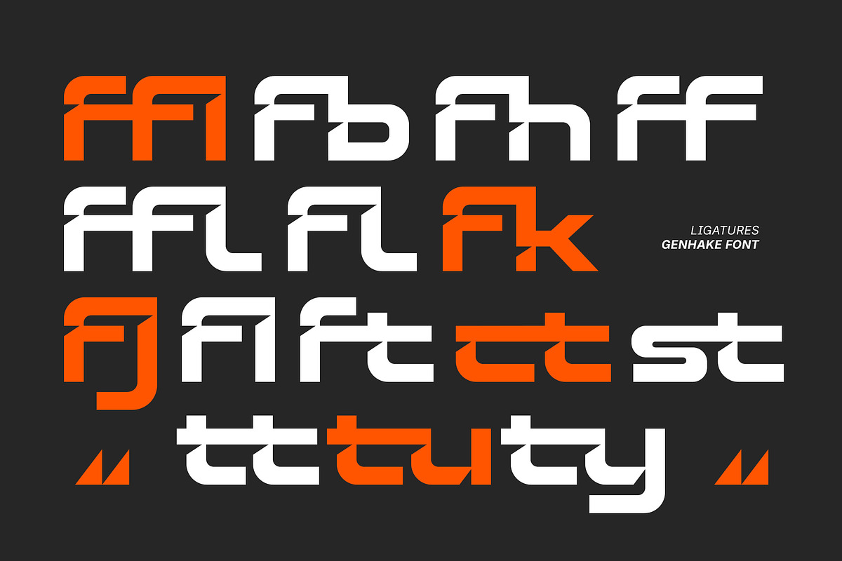Genhake - Modern Futuristic Scifi, a Sans Serif Font by Typia Nesia (Photo 4 of 14)