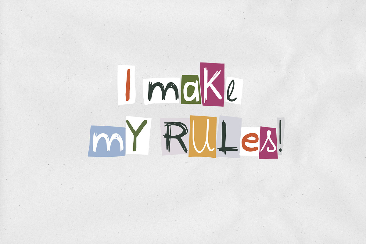 MixMatch Chaos, a Handwritten Font by Jelena Sardi (Photo 4 of 7)