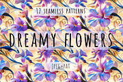 Dreamy Forals - Seamless Patterns, a Pattern Graphic by Art Sproot (Thumbnail 2 of 5)