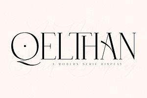 Qelthan A Modern Serif Display