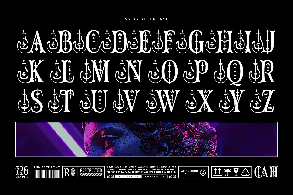 Rune Fate Typeface, a Serif Font by alit design (Photo 10 of 15)