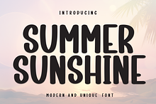 Summer Sunshine | Script Font