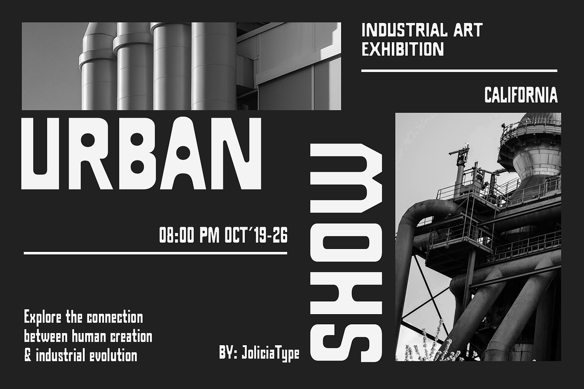 Dobla Sans | Industrial Font, a Sans Serif Font by Jolicia Type (Photo 3 of 14)